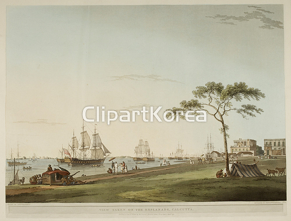 해외작가포토 - 클립아트코리아 :: 통로이미지(주) 18세기,__적합한콘텐츠,강,아시아,역사,인도[국가],항구,해외포토,해외프리미엄콜렉션