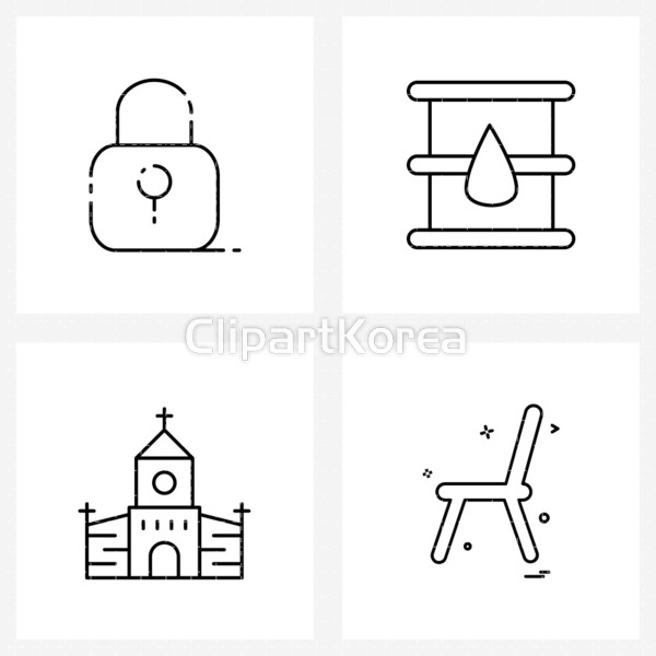 아이콘 - 클립아트코리아 :: 통로이미지(주) 가구,가솔린,교회,보안,보호,빌딩,석유산업,성당,에너지,오일,의자,자물쇠,통