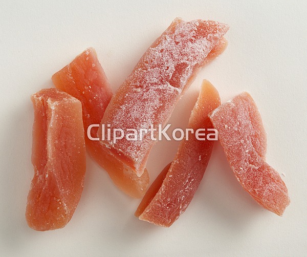 해외작가포토 - 클립아트코리아 :: 통로이미지(주) 갈색,건강식품,건조,과일,누끼,사람없음,슬라이스,클로즈업,파파야,해외포토