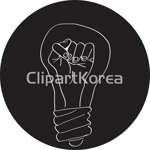 아이콘 - 클립아트코리아 :: 통로이미지(주) __적합한콘텐츠,검정색,고독... 일러스트,장비,전구,전기에너지,추상,컨셉,클립아트,해결,혁신,흰색,힘