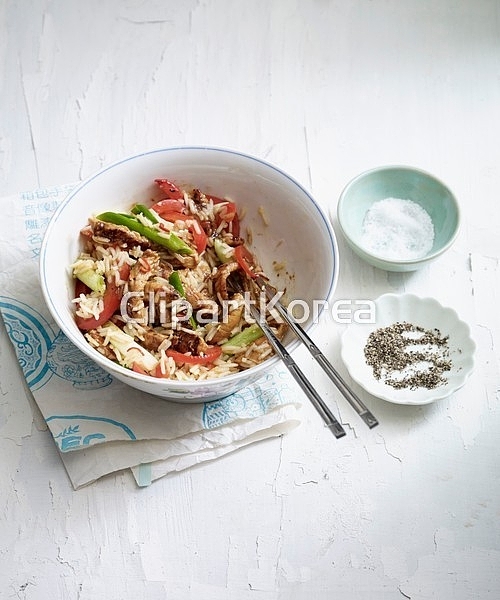해외작가포토 - 클립아트코리아 :: 통로이미지(주) __적합한콘텐츠,동남아시아,동양음식,볶음,사람없음,스튜디오,실내,쌀,아시아,양념,요리,음식... 
