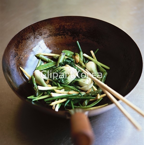 해외작가포토 - 클립아트코리아 :: 통로이미지(주) __적합한콘텐츠... 사람없음,아시아,아웃포커스,요리,음식,주메뉴,채소,채식주의,튀김,프라이팬... 