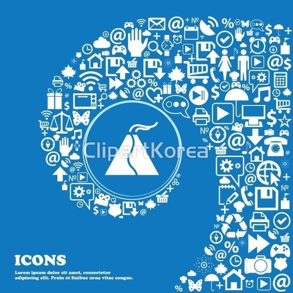 [날씨],디자인,뜨거움,로고,마그마,만화,벡터,분화구,불,산,세트,실루엣... 자연,재,재난,재해,지진,폭발,풍경[경치],화산,환경,활력,흐름,흰색,힘