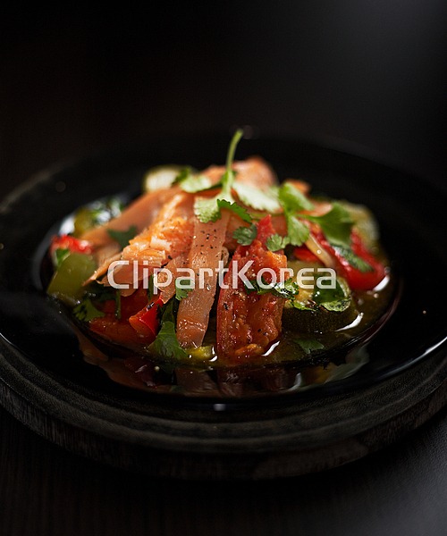 해외작가포토 - 클립아트코리아 :: 통로이미지(주) 건강,다이어트,샐러드,생선,에피타이저,연어,요리,웰빙,채소,토마토,해외포토,후추,훈제연어